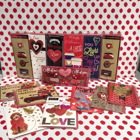 Valentine’s Day Greeting Cards Assorted NEW IN PLASTIC - Qty 14 - Picture 2 of 14